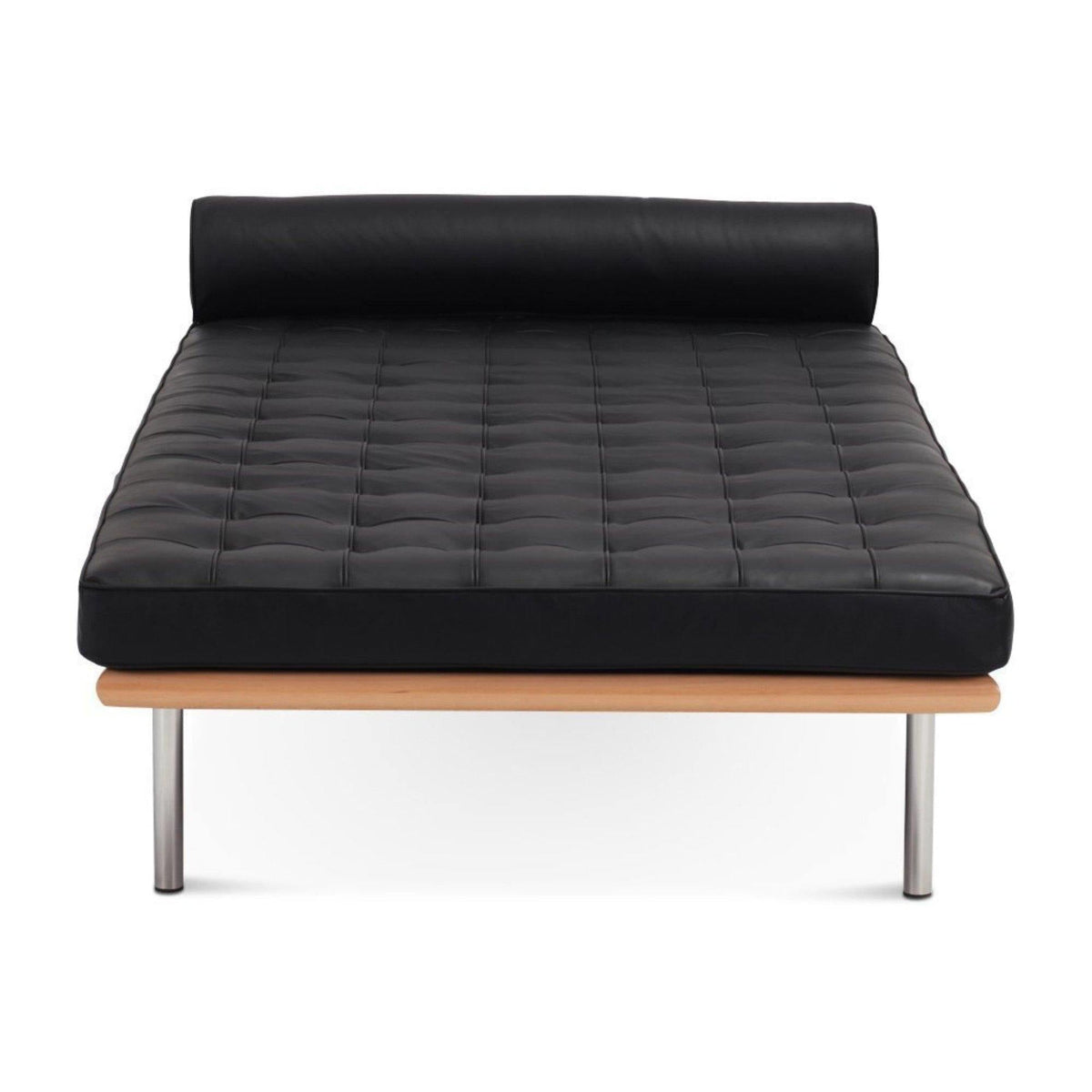Barcelona Daybed - Mies van der Rohe-inspired daybed on slender polished steel legs