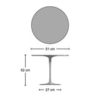 Pedestal Side Table - Wood Top - side table for bedsides and sofas