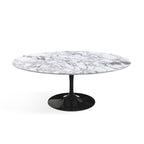 Oval Pedestal Coffee Table - Marble Top - available with a Verde Alpi marble top