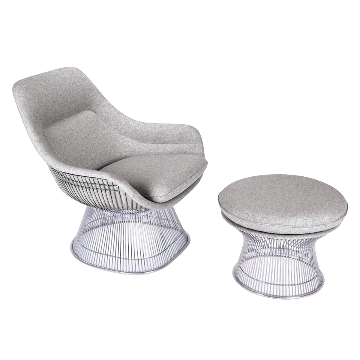 Platner Easy Chair - shimmering wire rod base