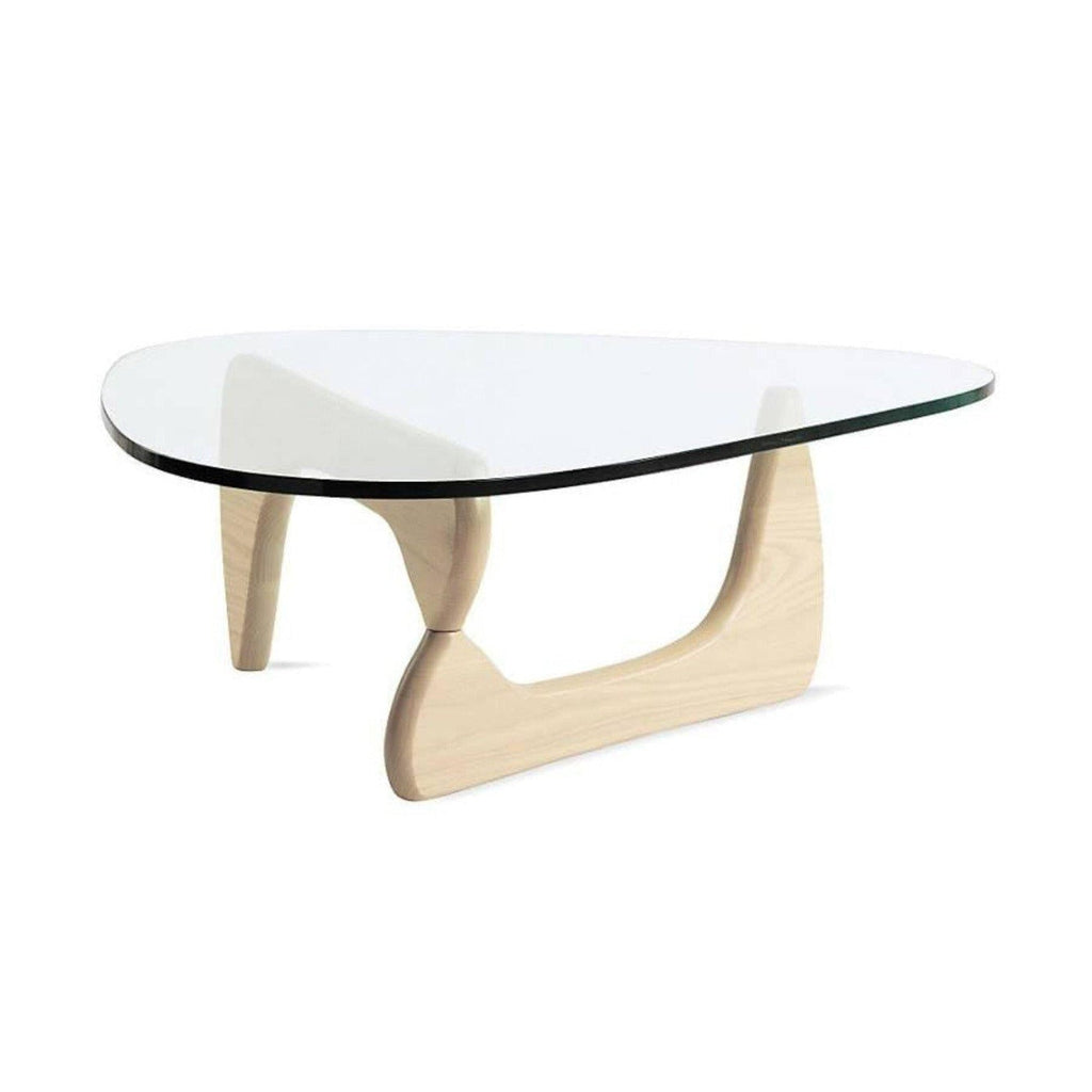 Noguchi Coffee Table - biomorphic interlocking wooden base