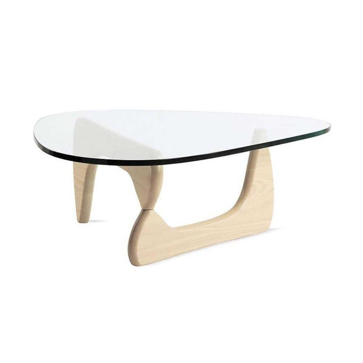 Noguchi Coffee Table - biomorphic interlocking wooden base