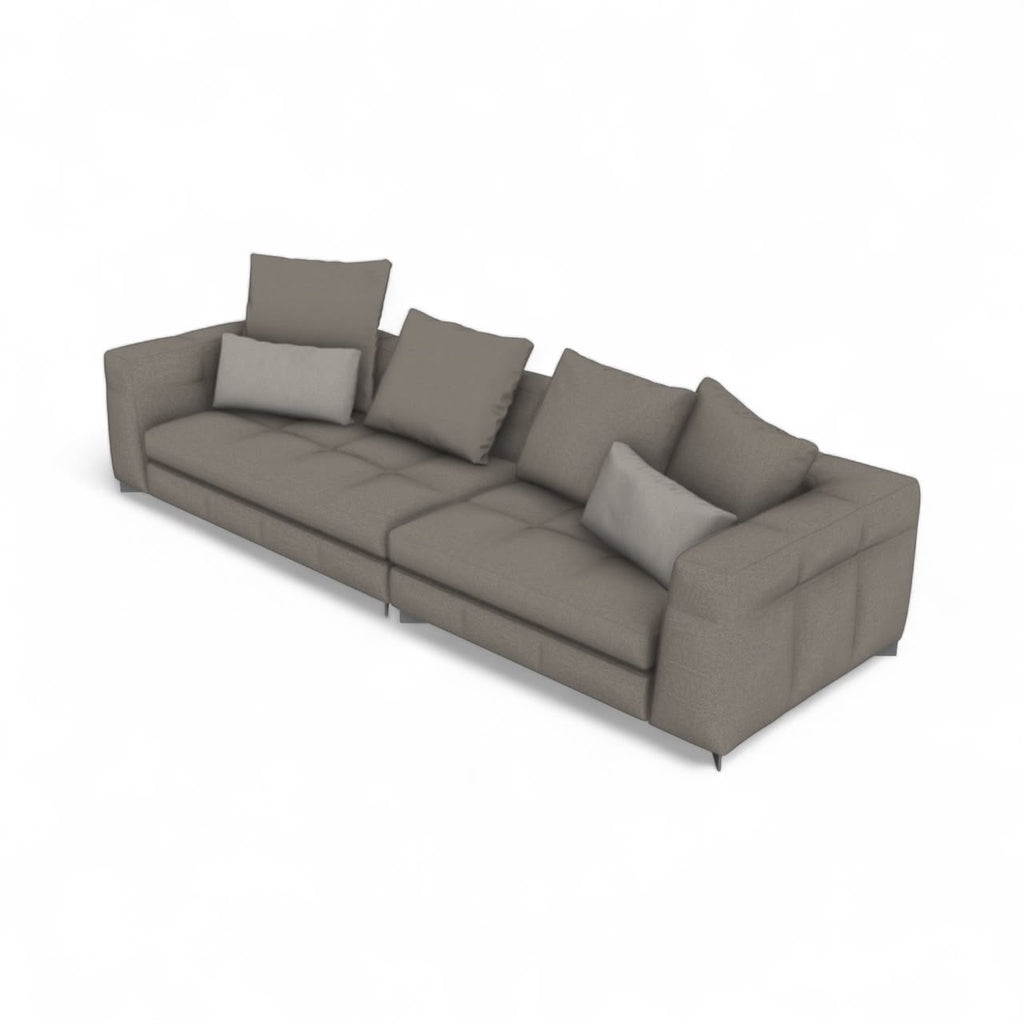 Portman 3.5-Seater Sofa - neatly defined arms