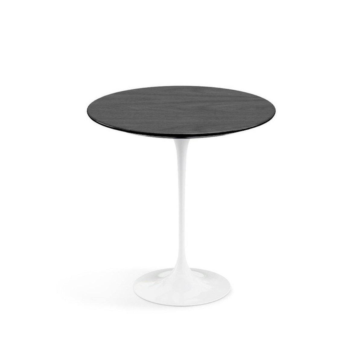 Pedestal Side Table - Wood Top - available with a stained black top
