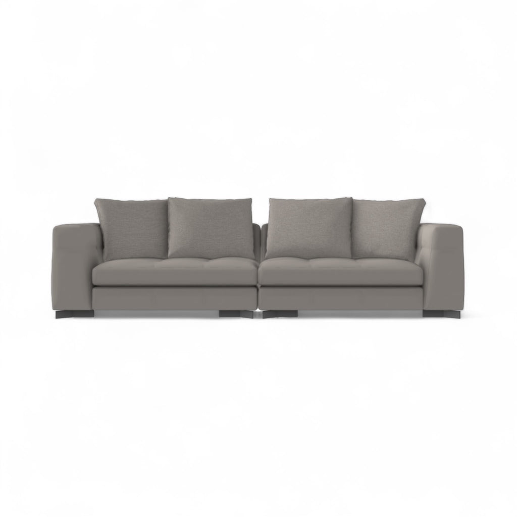 Portman 3-Seater Sofa - tailored three-seater with defined arms