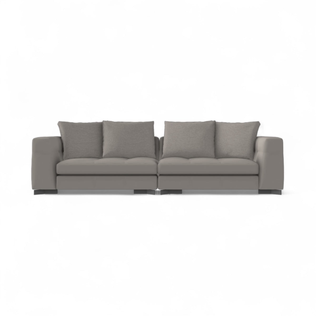 Portman 3-Seater Sofa - tailored three-seater with defined arms