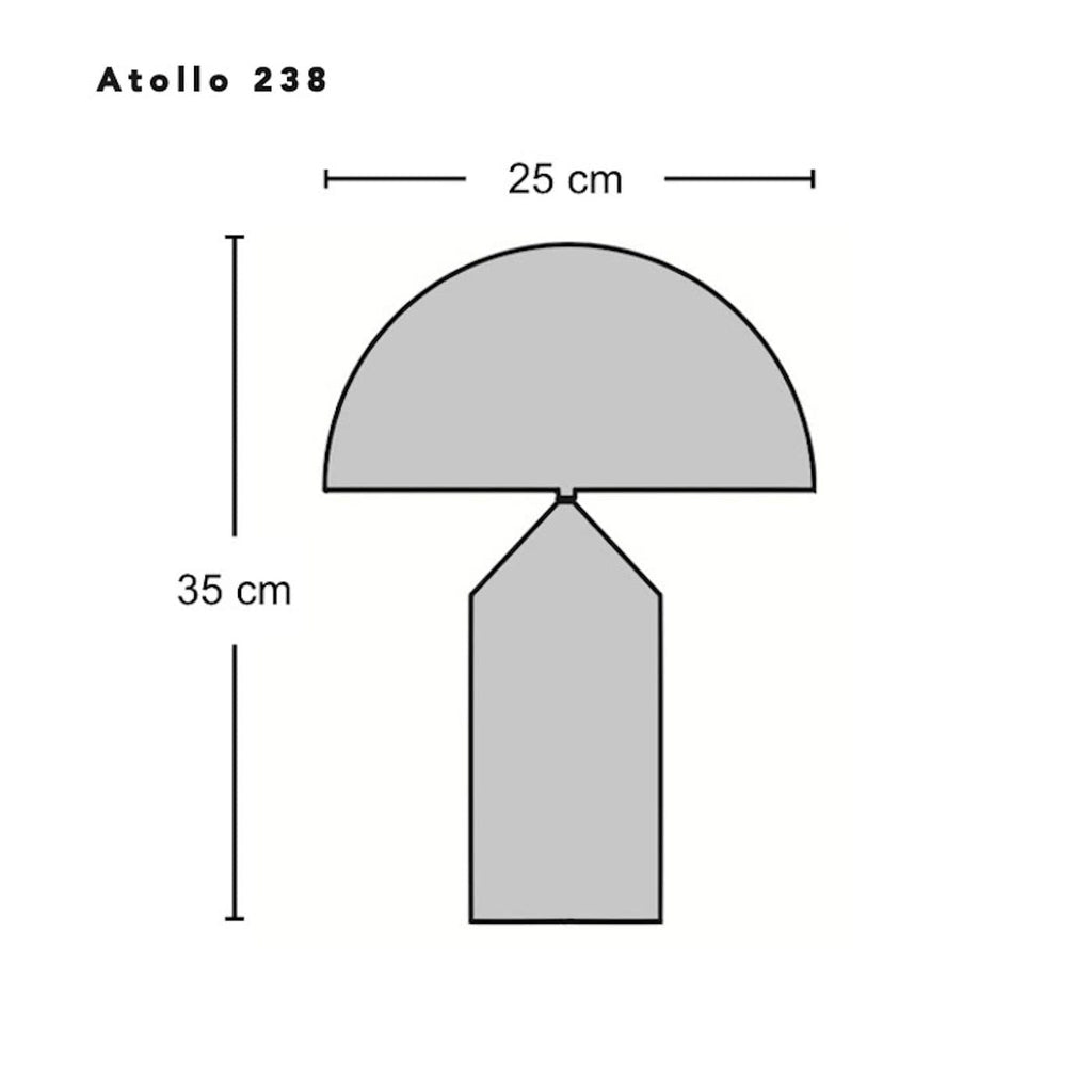 Atollo Table Lamp - glowing geometric lamp for sideboards and bedsides
