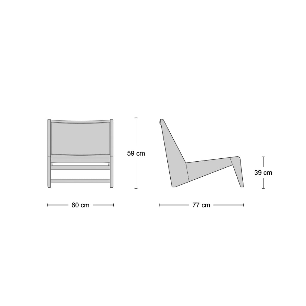 Kangaroo Lounge Chair - modernist lounge chair from Nue Modern