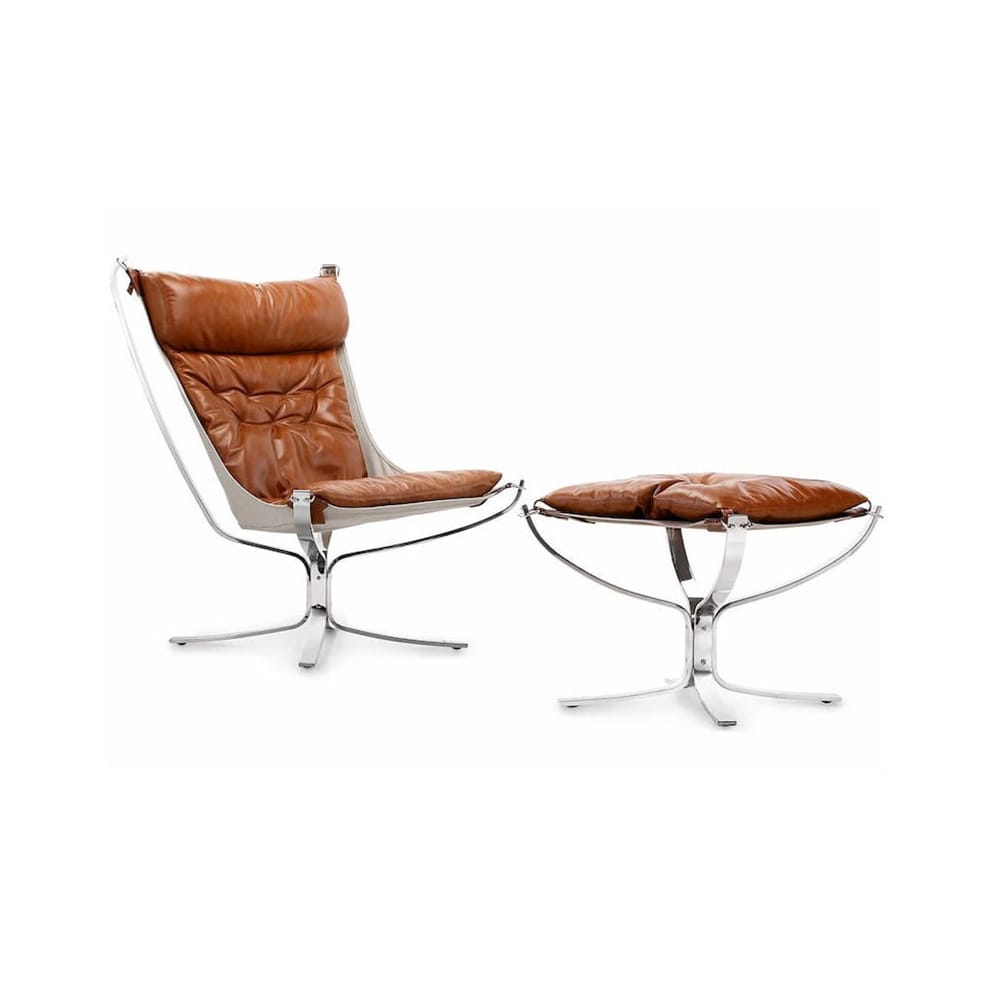 Falcon Lounge Chair - minimal frame with a floating seat