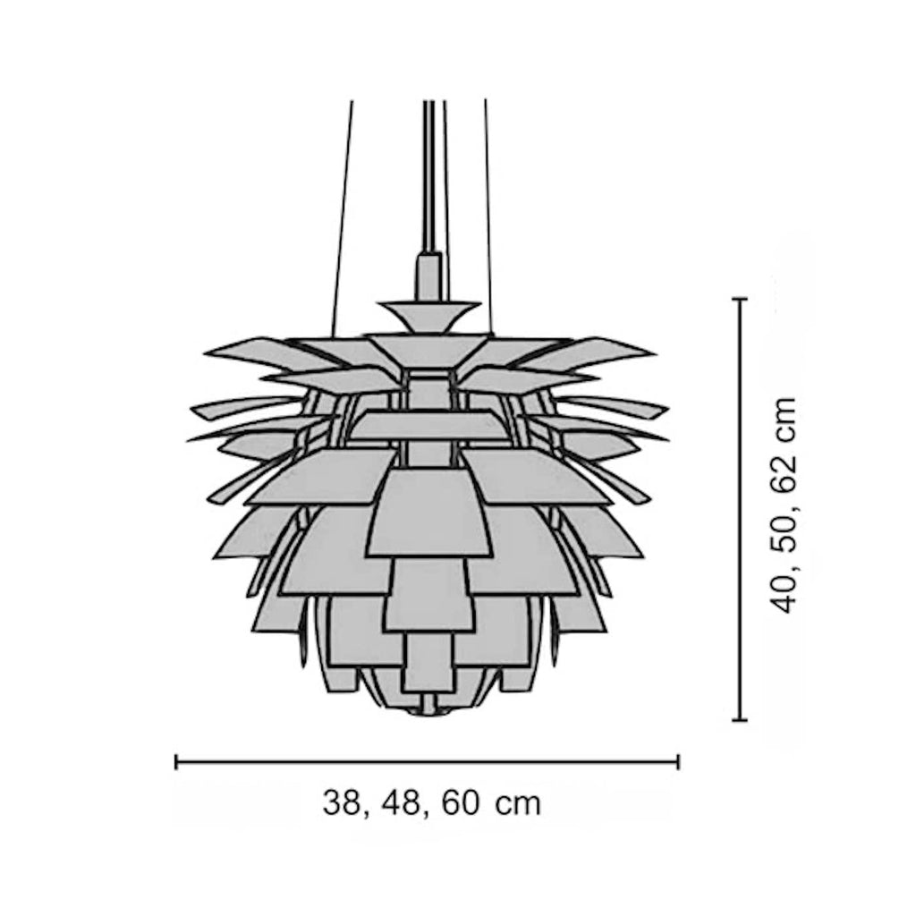 Artichoke Lamp - statement pendant for dining tables and stairwells