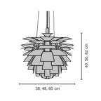 Artichoke Lamp - statement pendant for dining tables and stairwells