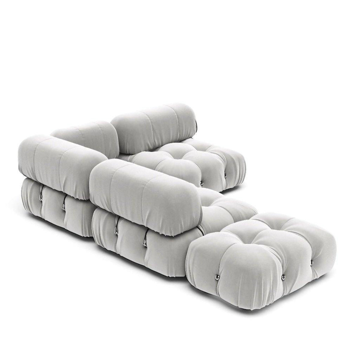 Bellini Corner Sofa - plump rounded armrests framing generous modular seats