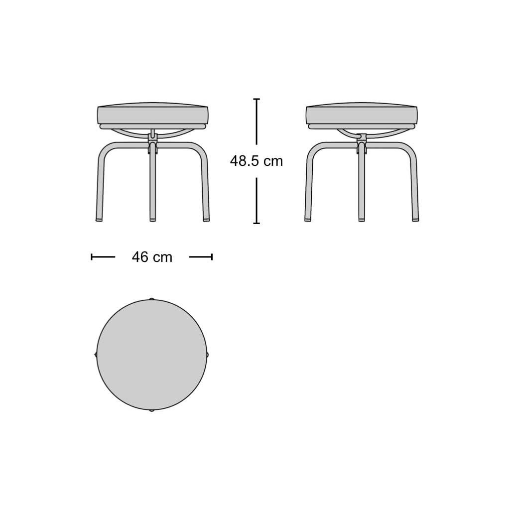 LC8 Stool - compact modernist stool from Nue Modern
