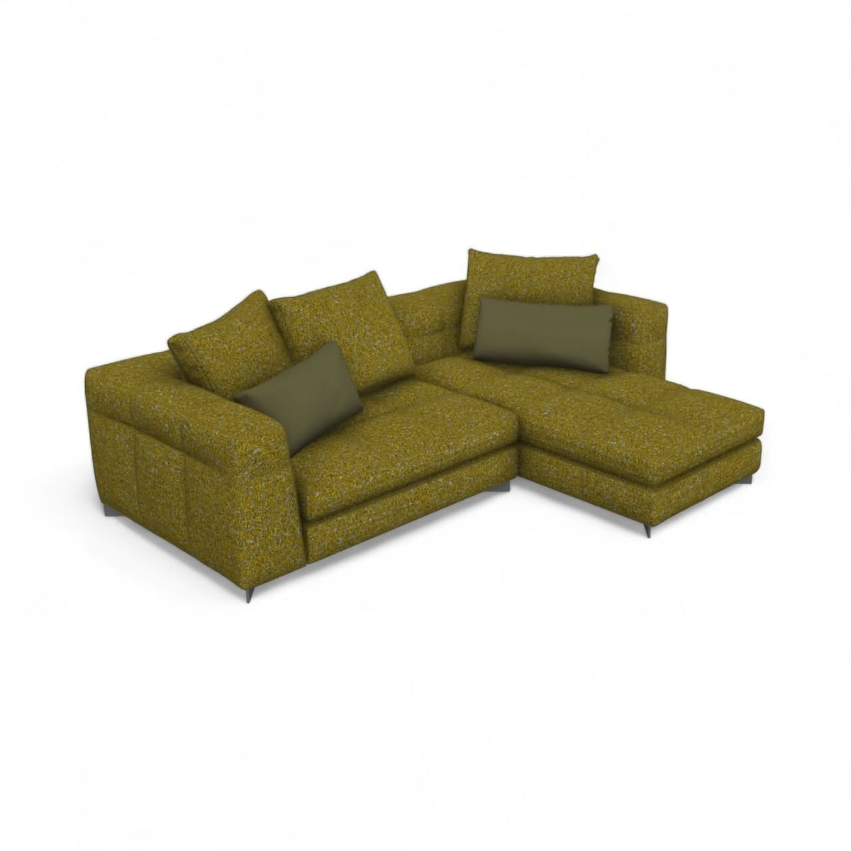 Portman 2-Seater Sofa with Chaise - two tailored seats and a full-length chaise