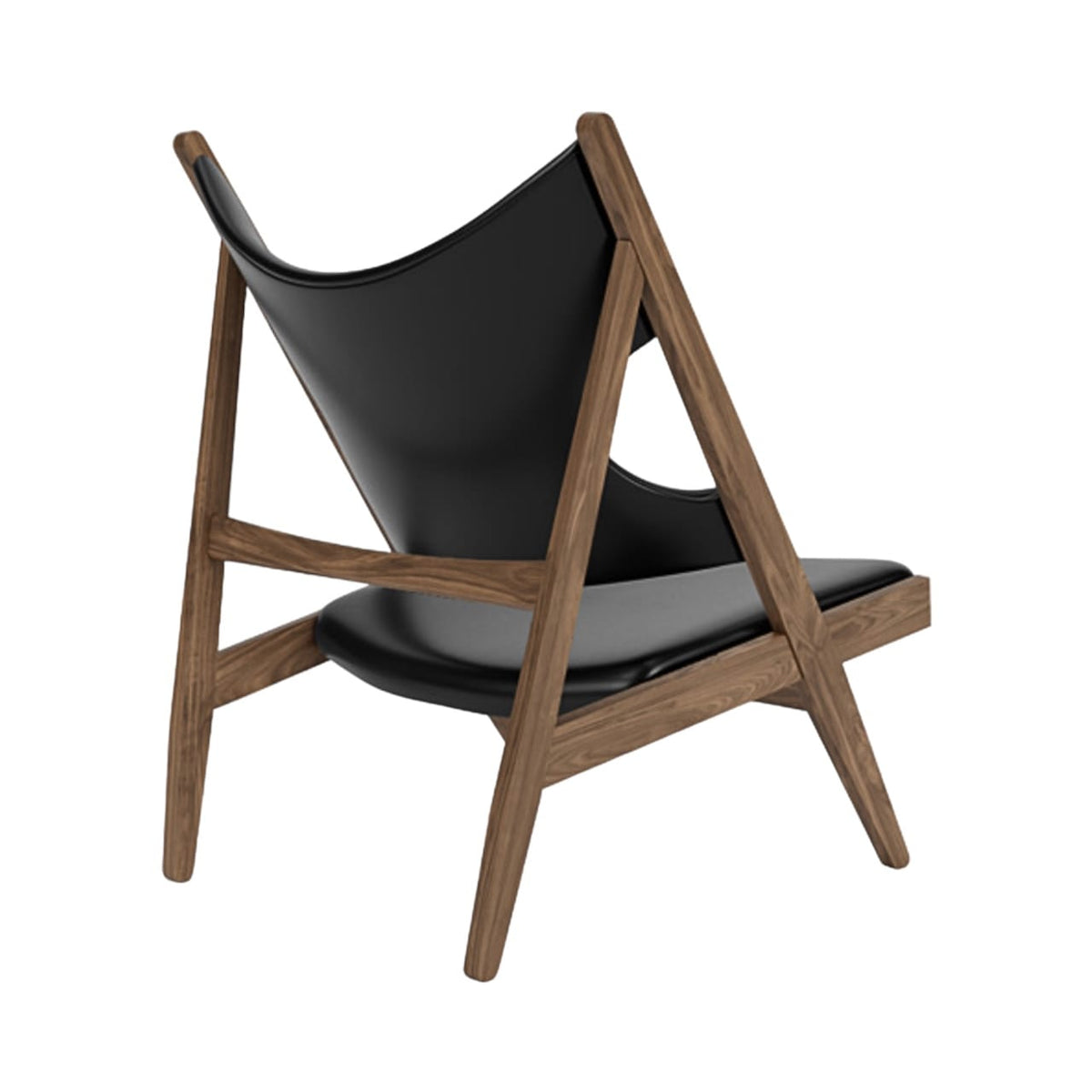 Knitting Lounge Chair - wooden legs