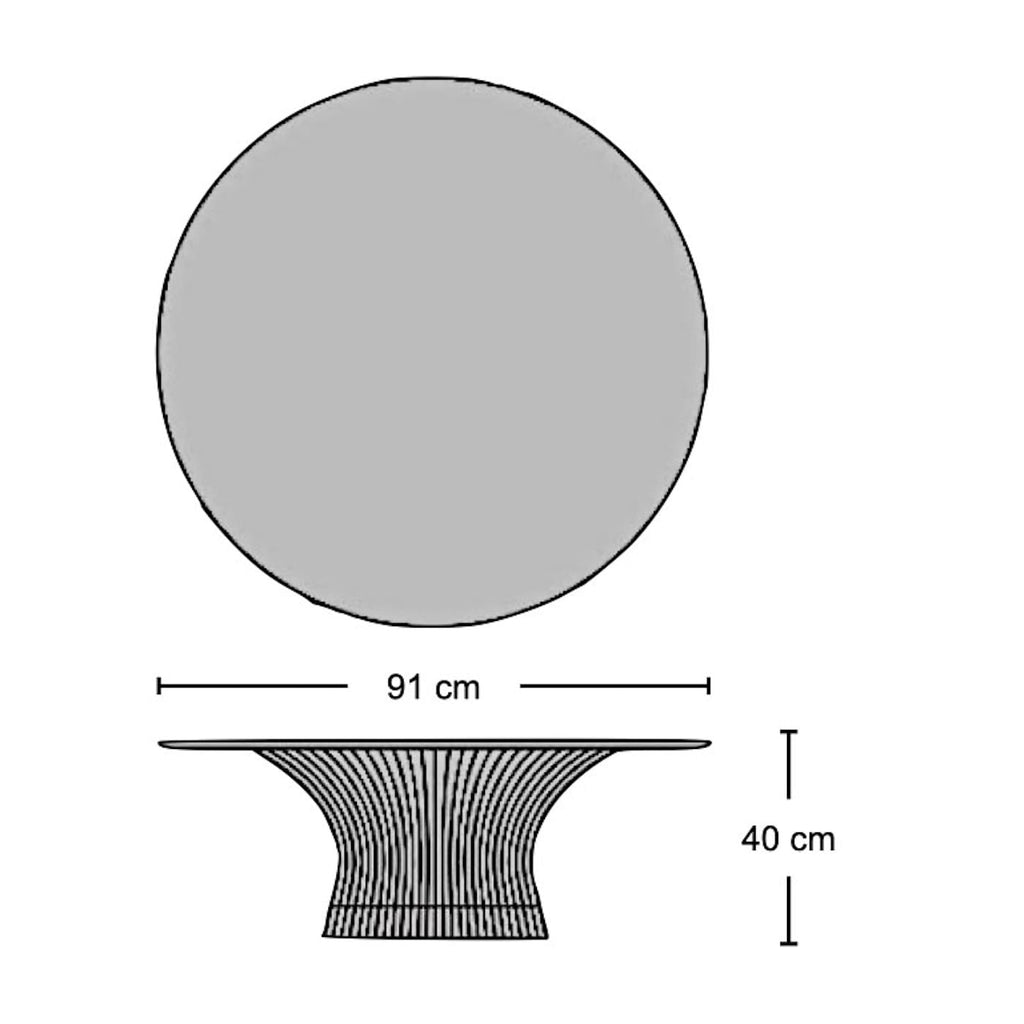 Platner Coffee Table - wire coffee table from Nue Modern
