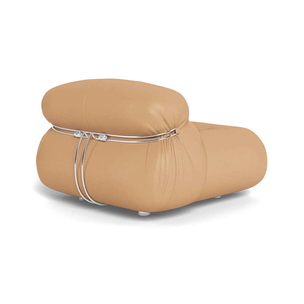 Soriana Lounge Chair - luxurious quilted folds