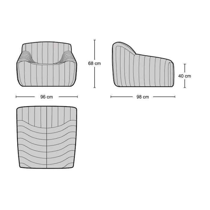 Cinna Armchair - relaxed lounge armchair from Nue Modern