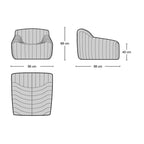 Cinna Armchair - relaxed lounge armchair from Nue Modern