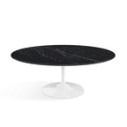 Oval Pedestal Coffee Table - Marble Top - Eero Saarinen-inspired oval coffee table