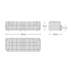 Flex Sofa Combo 1 - part of a configurable modular sofa