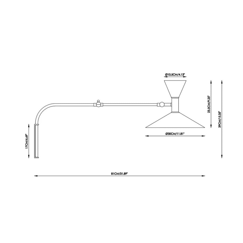 Lampe De Marseille Wall Lamp - modernist wall lamp from Nue Modern