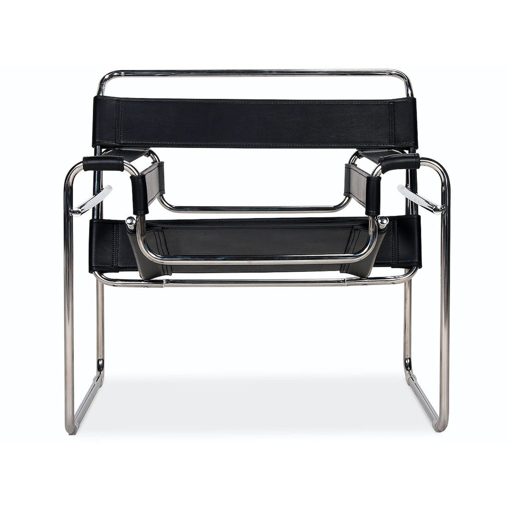 Wassily Armchair - Marcel Breuer-inspired tubular steel armchair
