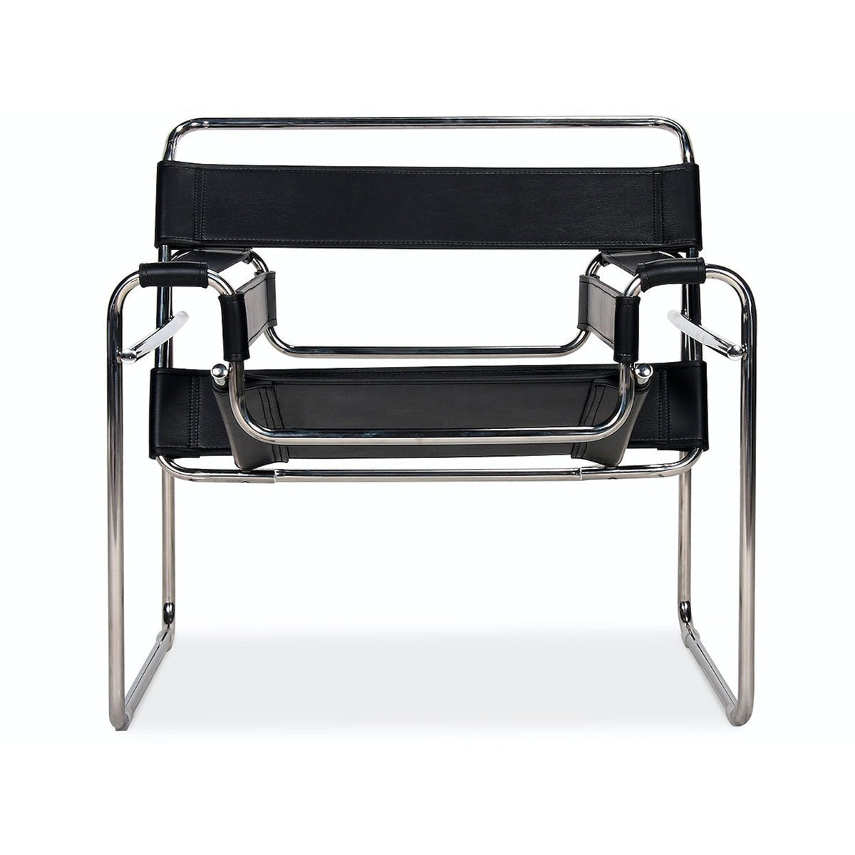 Wassily Armchair - Marcel Breuer-inspired tubular steel armchair