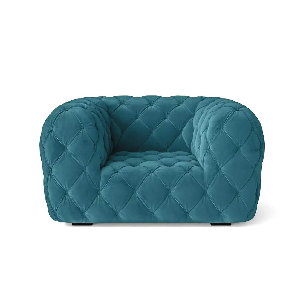 Chester Moon Armchair - Paola Navone-inspired quilted lounge armchair