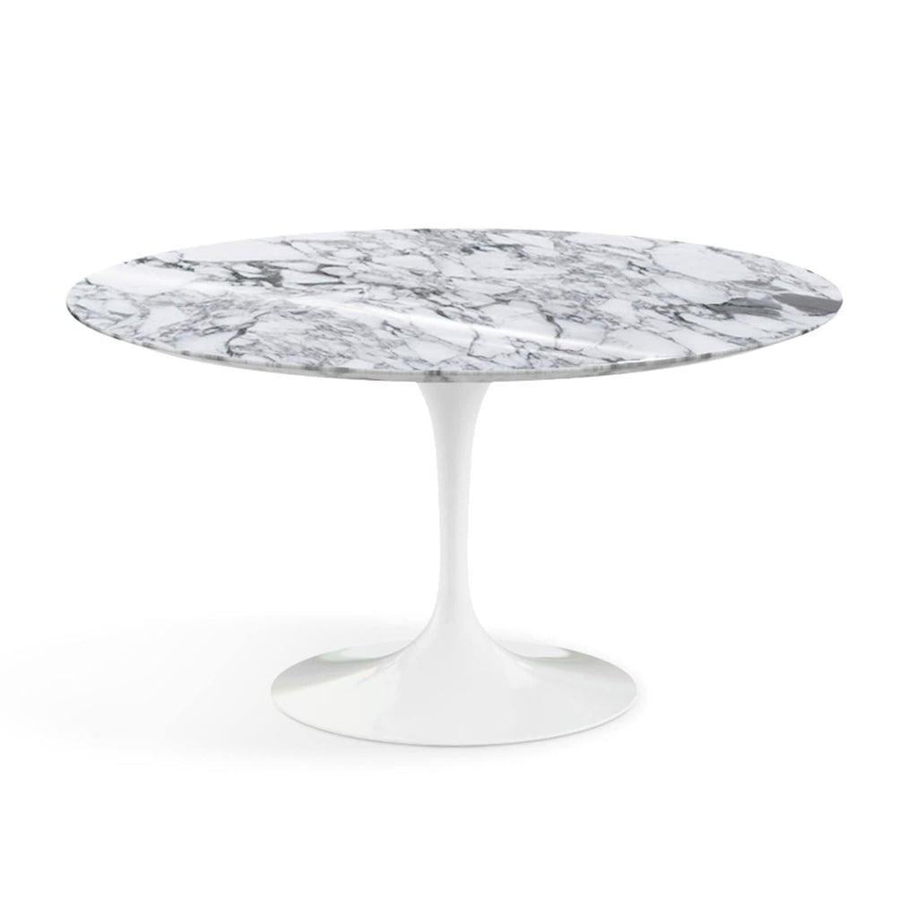 Pedestal Dining Table - Marble Top - available with a Calacatta Oro marble top
