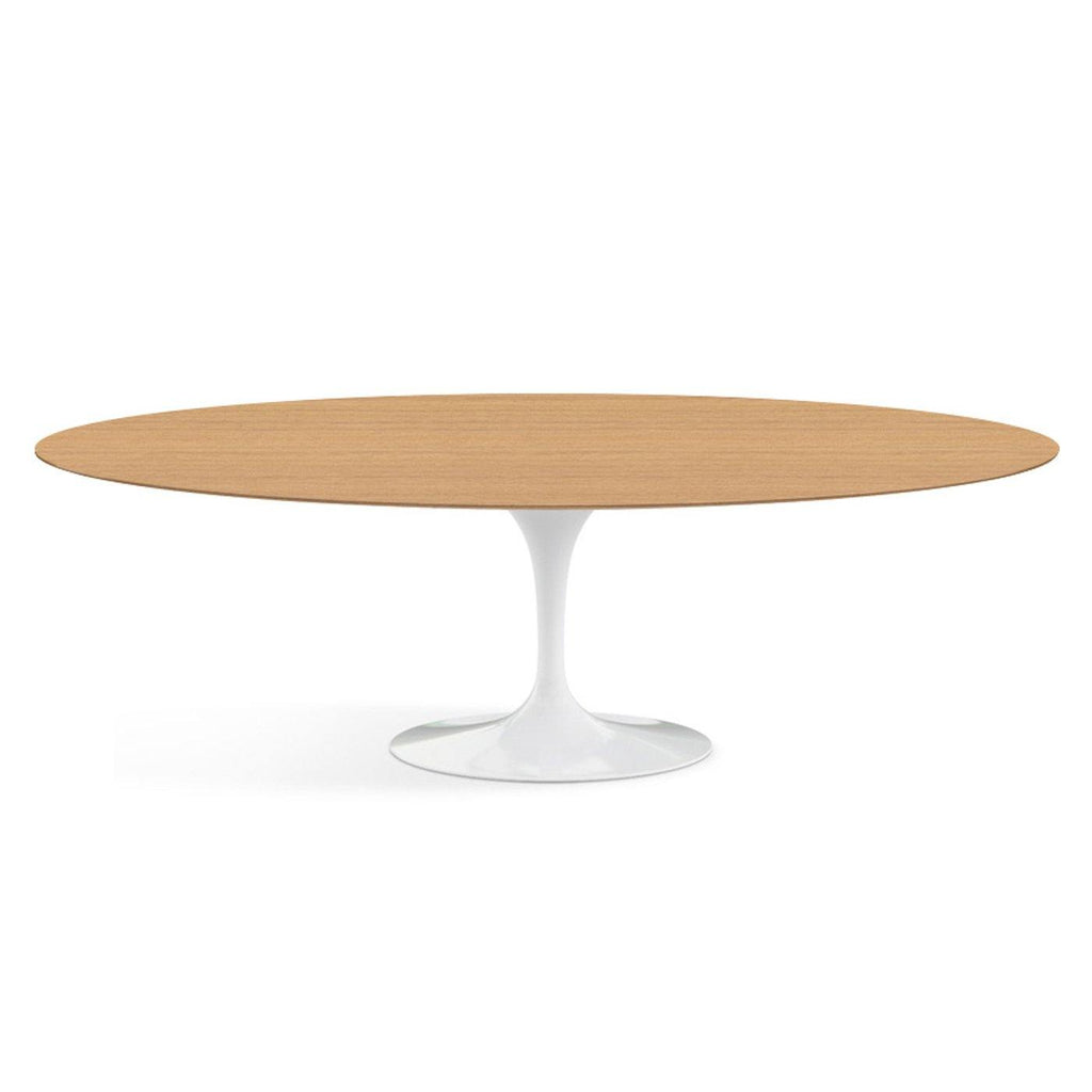 Oval Pedestal Dining Table - Wooden Top - available with a natural oak top