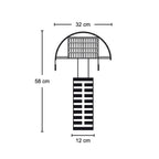 Shogun Table Lamp - striped table lamp from Nue Modern