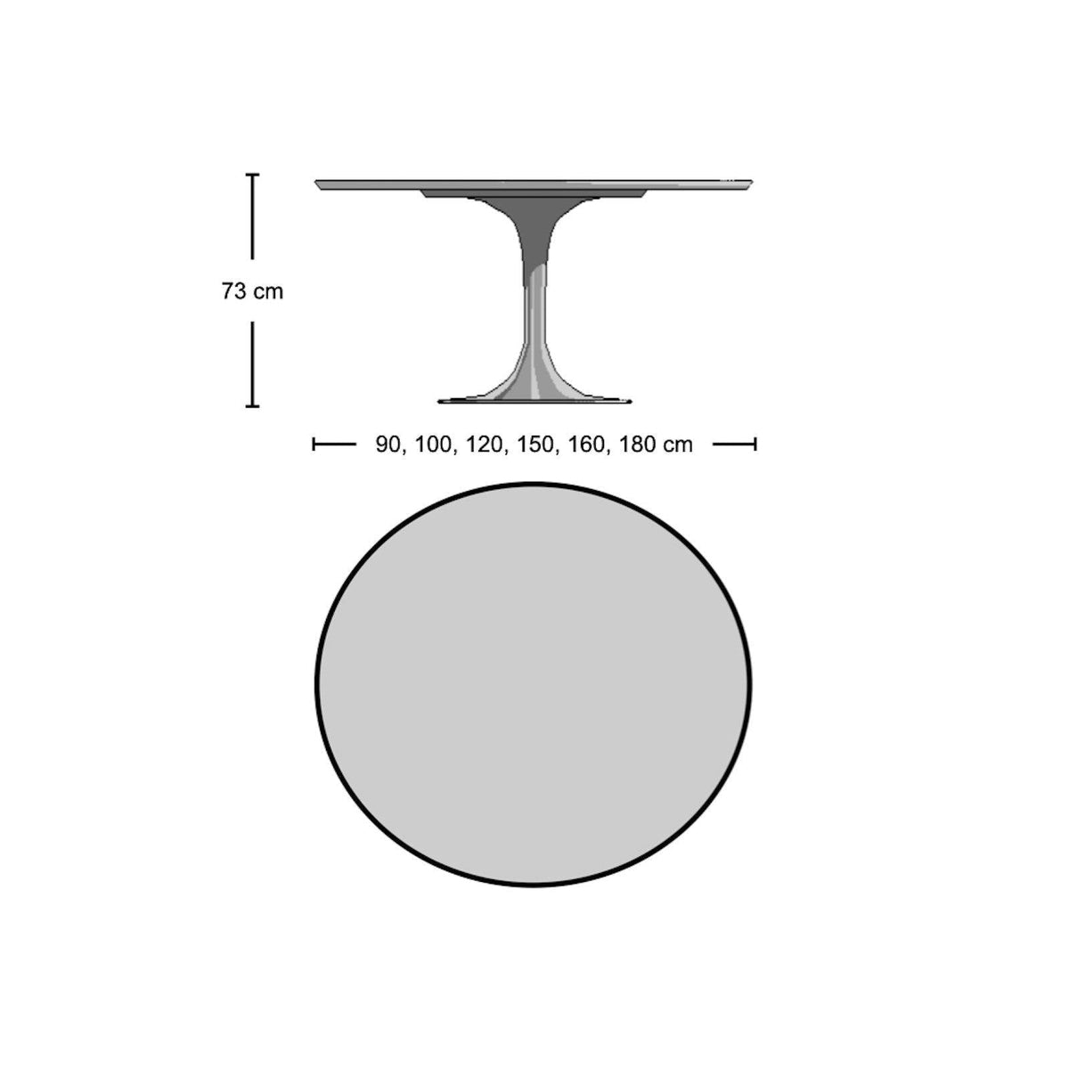 Pedestal Dining Table - Marble Top - mid-century modern pedestal design