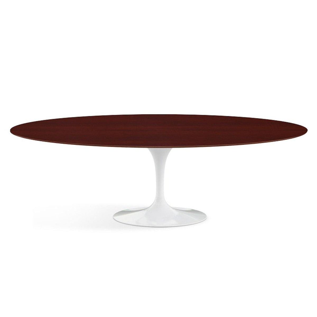 Oval Pedestal Dining Table - Wooden Top - white or black base