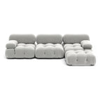 Bellini 3-Seater Sofa & Ottoman - Mario Bellini-inspired modular sofa with matching ottoman
