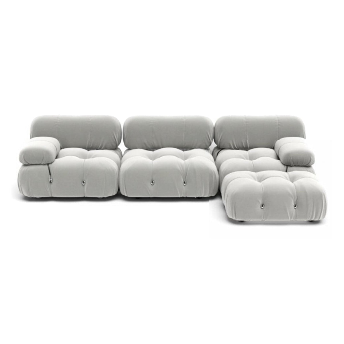 Bellini 3-Seater Sofa & Ottoman - Mario Bellini-inspired modular sofa with matching ottoman