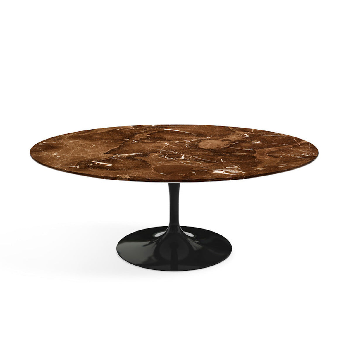 Oval Pedestal Coffee Table - Marble Top - available 105cm to 160cm