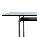 LC6 Table - oval-section steel base