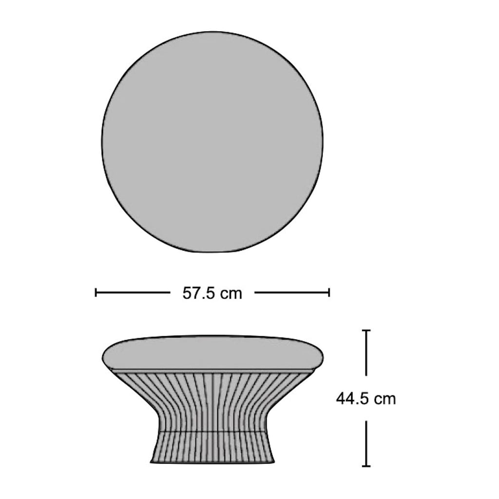 Platner Ottoman - footrest or occasional seat