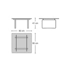 CH106 Coffee Table - companion table to the CH100-series sofas