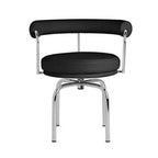 LC7 Swivel Chair - black or chrome frame