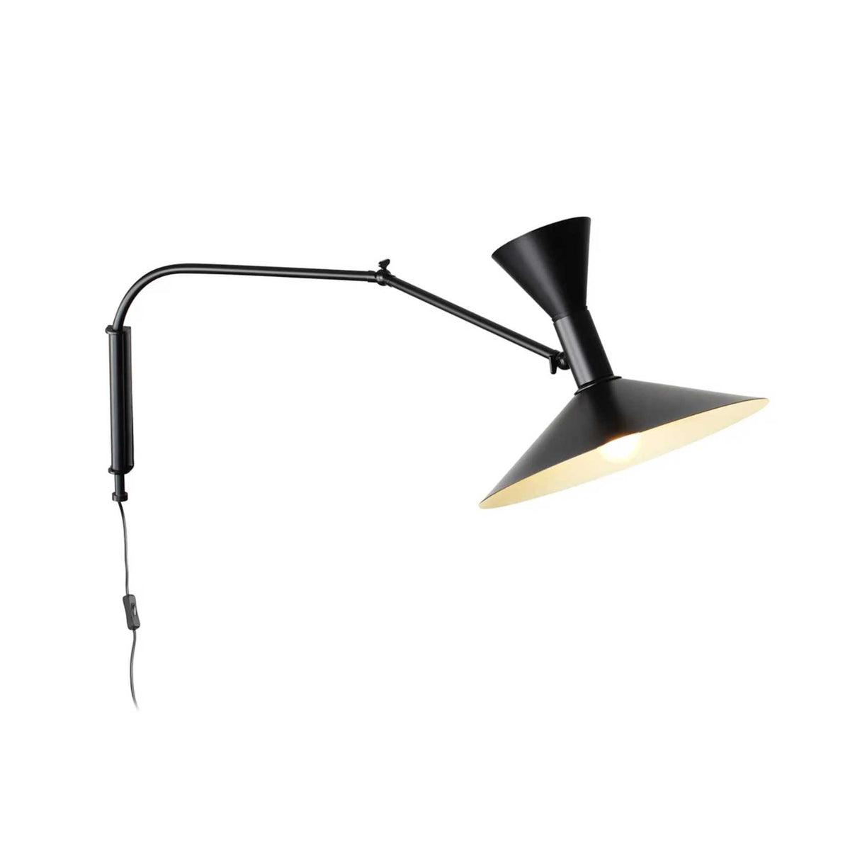 Lampe De Marseille Wall Lamp - Le Corbusier-inspired wall lamp on a swing arm
