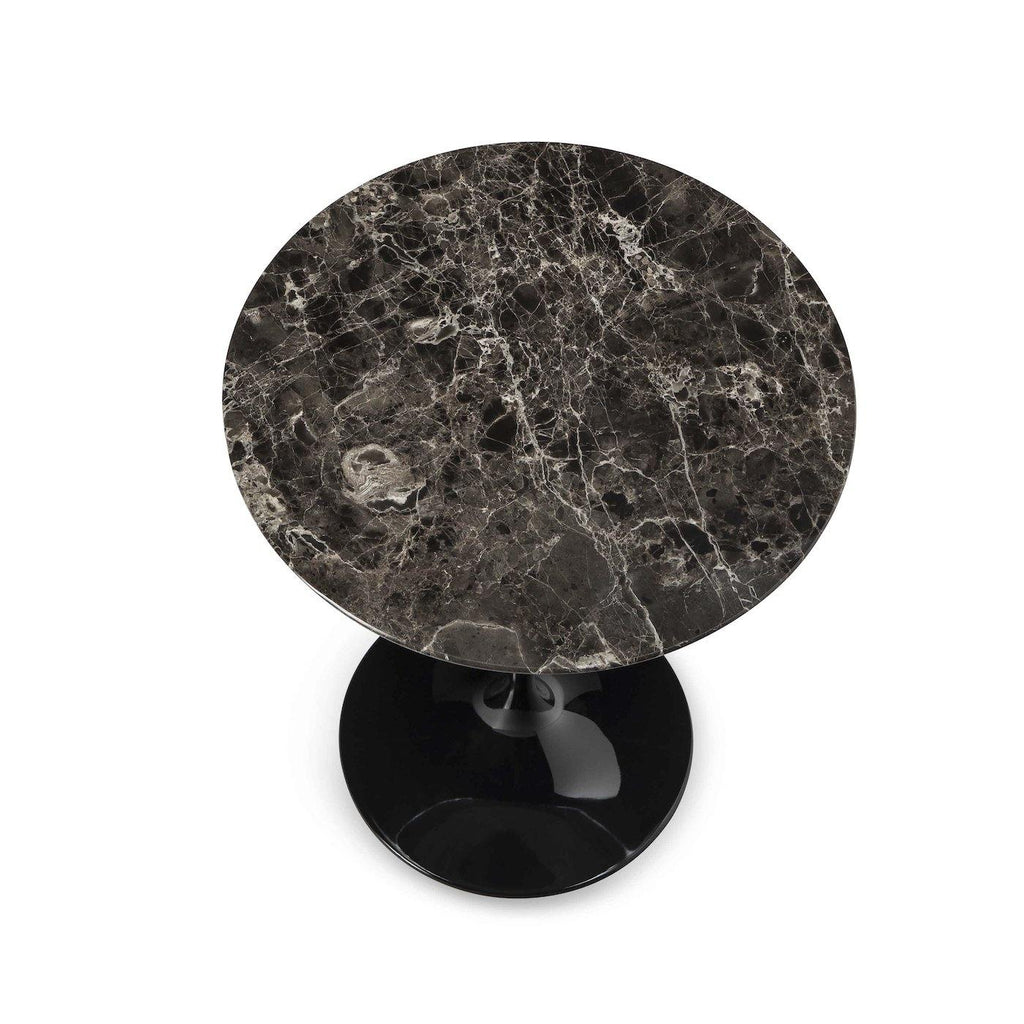 Pedestal Side Table - Marble Top - available with a Carrara marble top