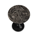 Pedestal Side Table - Marble Top - available with a Carrara marble top