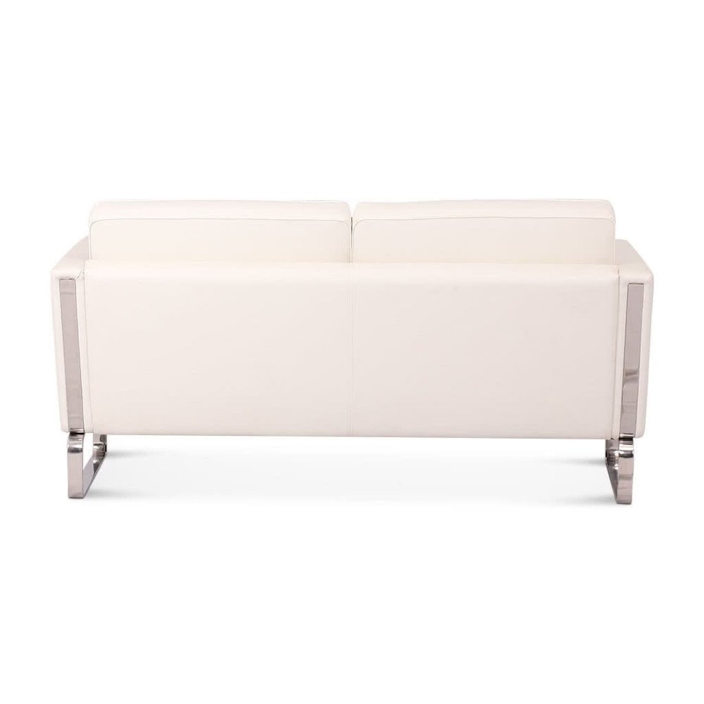 CH102 Sofa - compact Danish-style sofa with crisp rectangular cushions
