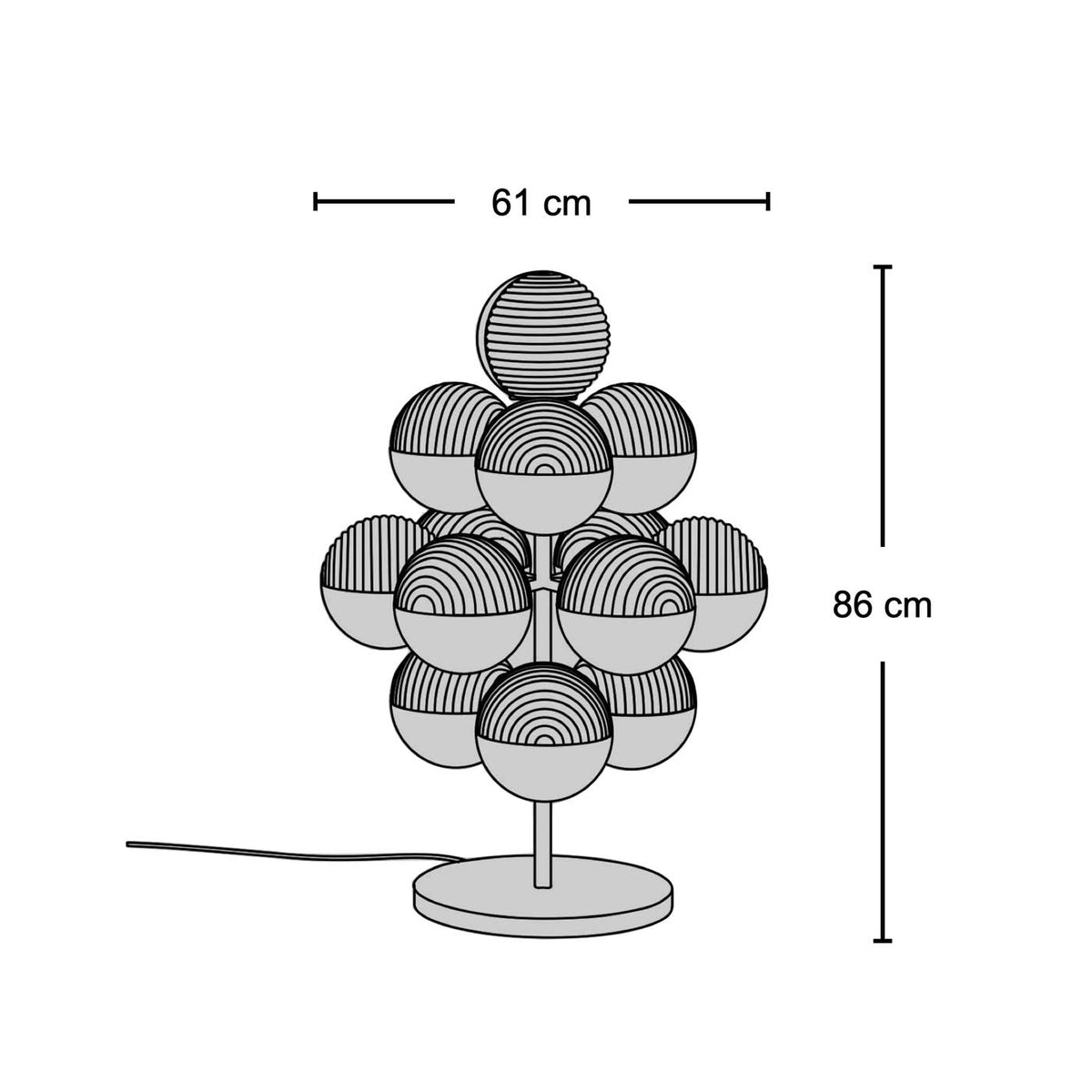 Stellar Grape Table Lamp - globe table lamp from Nue Modern