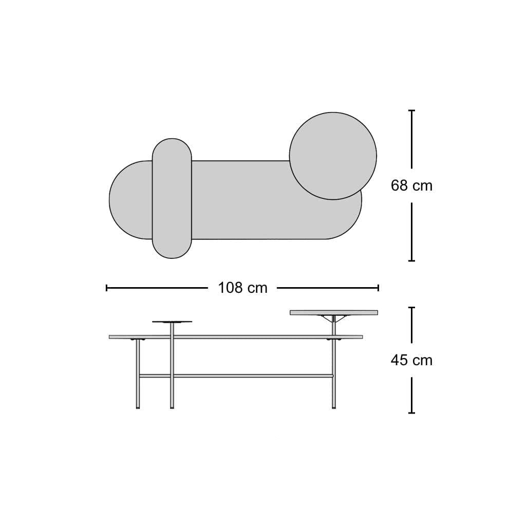 JH7 Palette Coffee Table - sculptural coffee table from Nue Modern