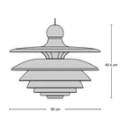 Septima Pendant Lamp - layered pendant light from Nue Modern
