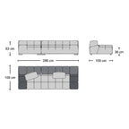 Tufty 3-Seater Sofa - quilted three-seater from Nue Modern