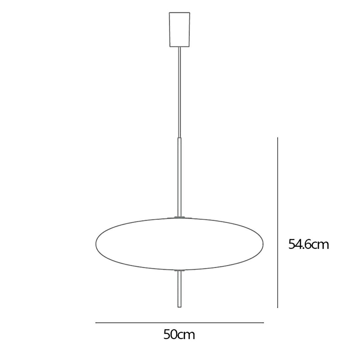 Model 2065 Pendant Lamp - oval pendant light from Nue Modern